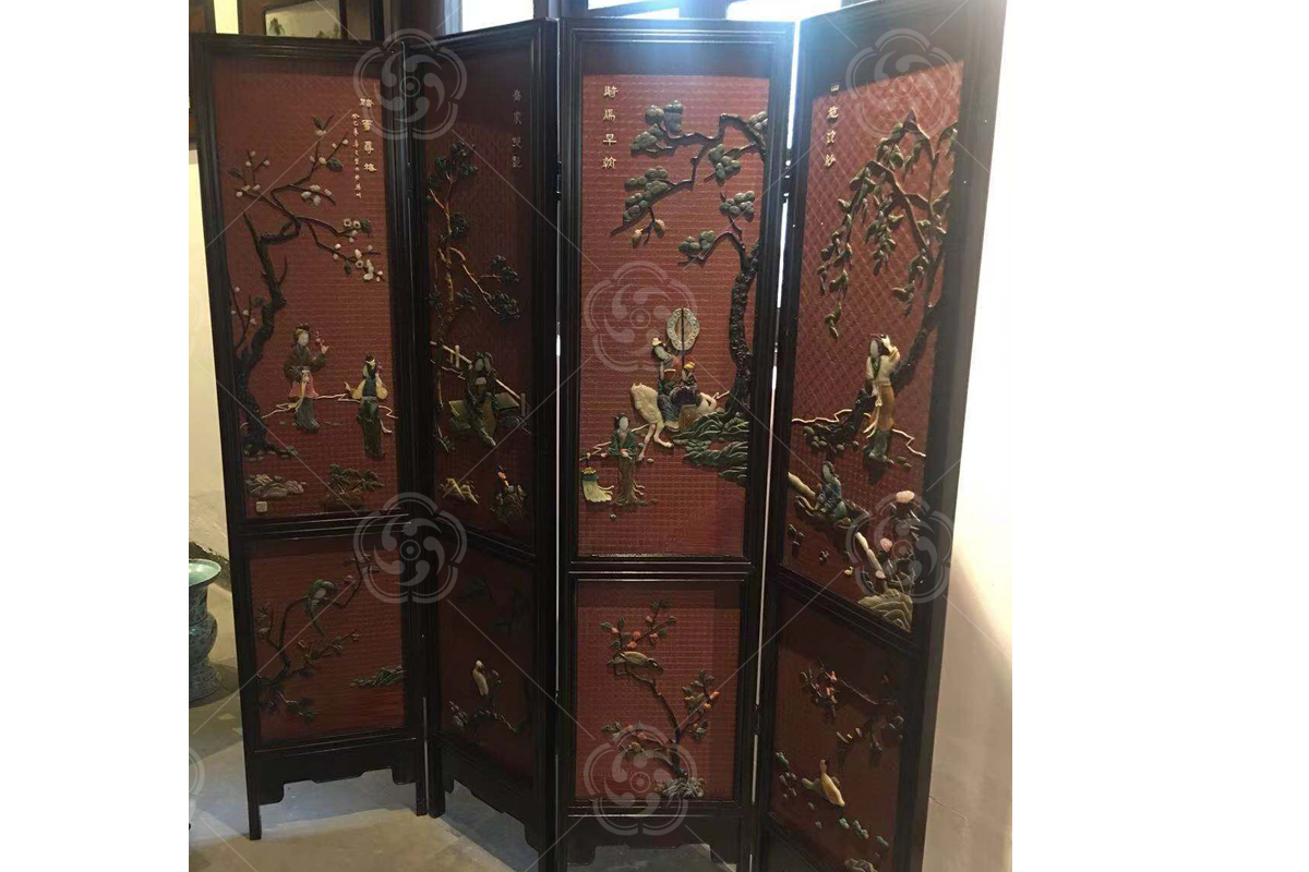 修復古代漆器--《四大美女》屏風